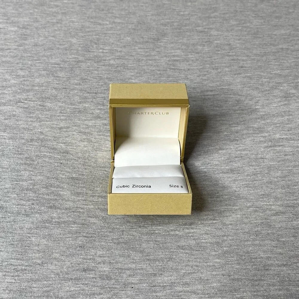 Charter Club 2” x 2” Ring Jewelry Gift Box